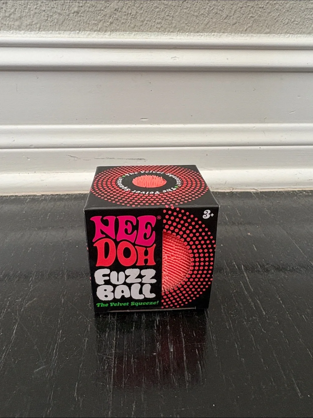 NeeDoh Fuzz Ball - The Velvet Squeeze! Fidget toy - Orange